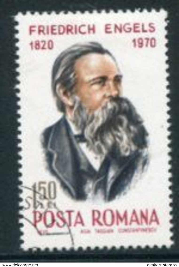 ROMANIA 1970 Engels Anniversary Used.  Michel 2867 - Used Stamps