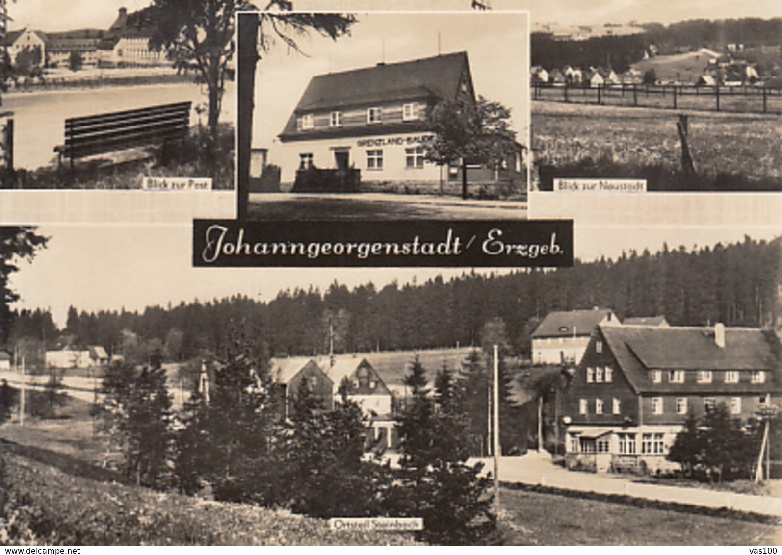 CPA JOHANNGEORGENSTADT- DIFFERENT VIEWS, INN, HOUSEHOLDS, LAKE - Johanngeorgenstadt