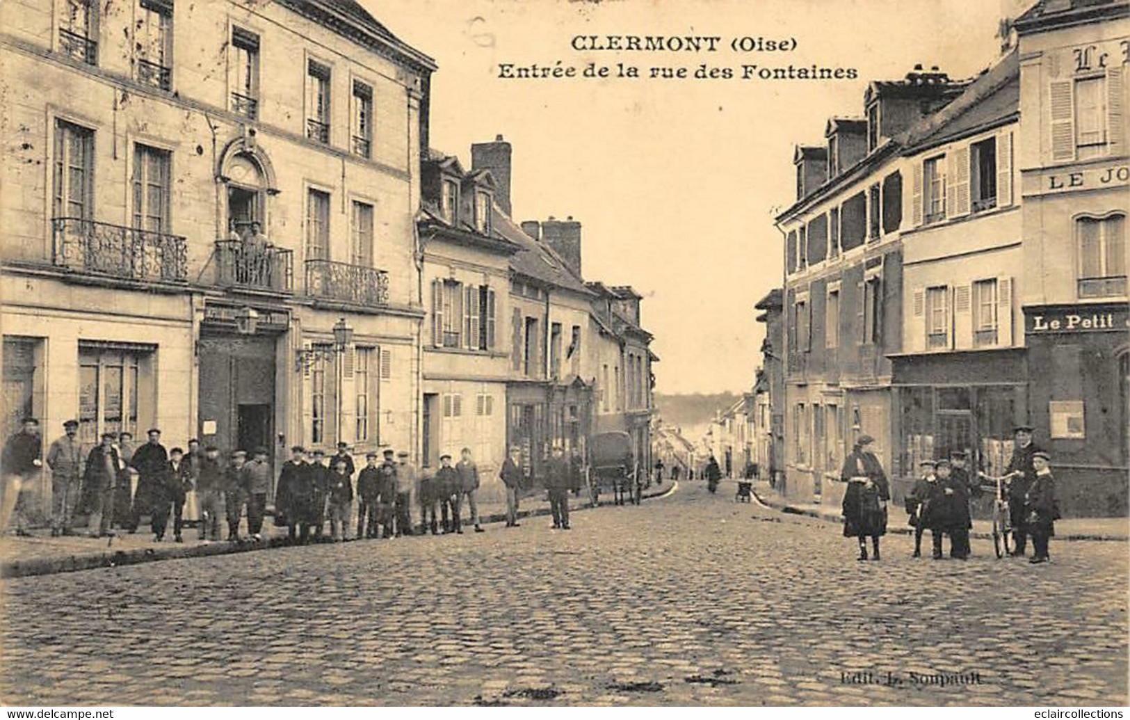 Clermont        60           Entrée De La Rue Des Fontaines      (voir Scan) - Clermont