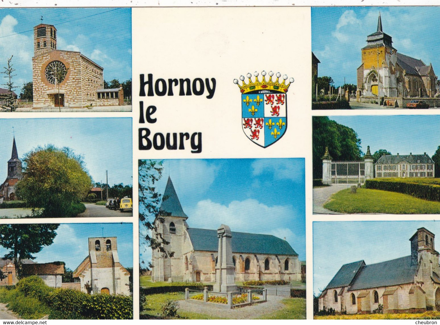80  HORNOY LE BOURG. CPSM . CARTE MULTIVUES. - Hornoy Le Bourg