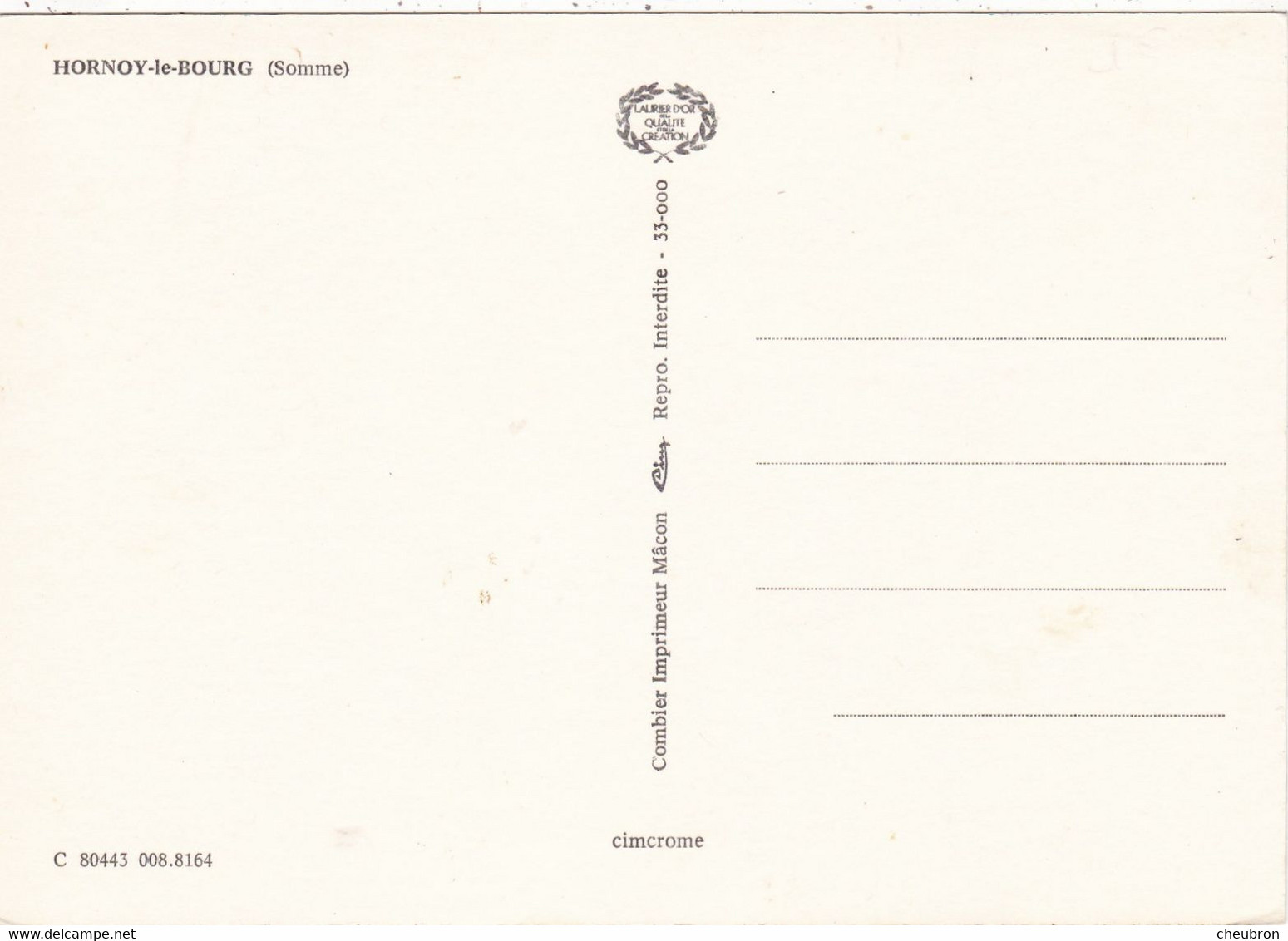 80  HORNOY LE BOURG. CPSM . CARTE MULTIVUES. - Hornoy Le Bourg