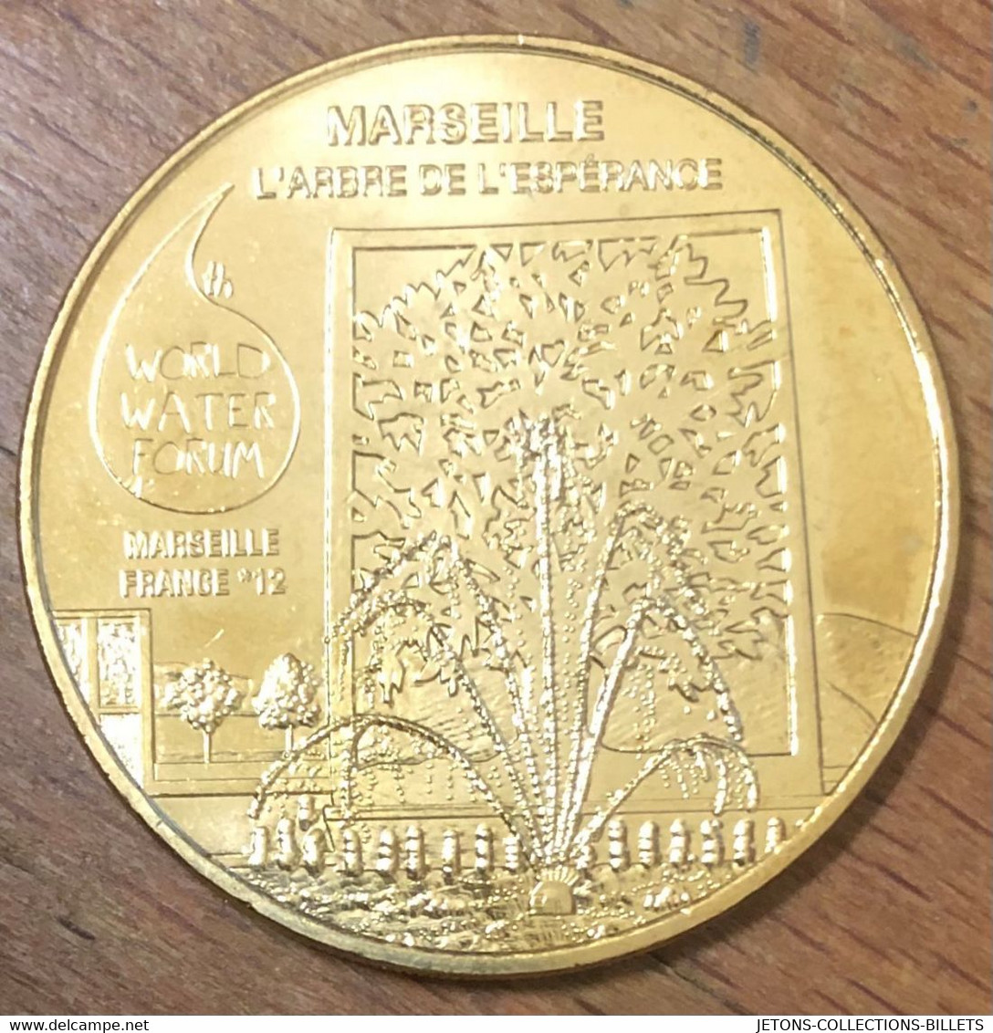 13 MARSEILLE FORUM MONDIAL DE L'EAU ARBRE MDP 2012 MÉDAILLE MONNAIE DE PARIS JETON TOURISTIQUE MEDALS COINS TOKENS - 2012