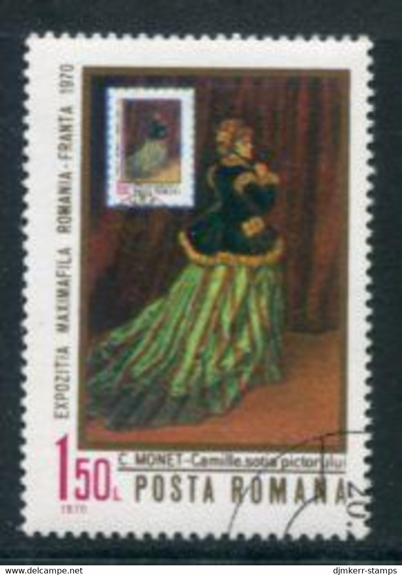 ROMANIA 1970 Romanian-French Stamp Exhibition, Used.  Michel 2837 - Gebraucht