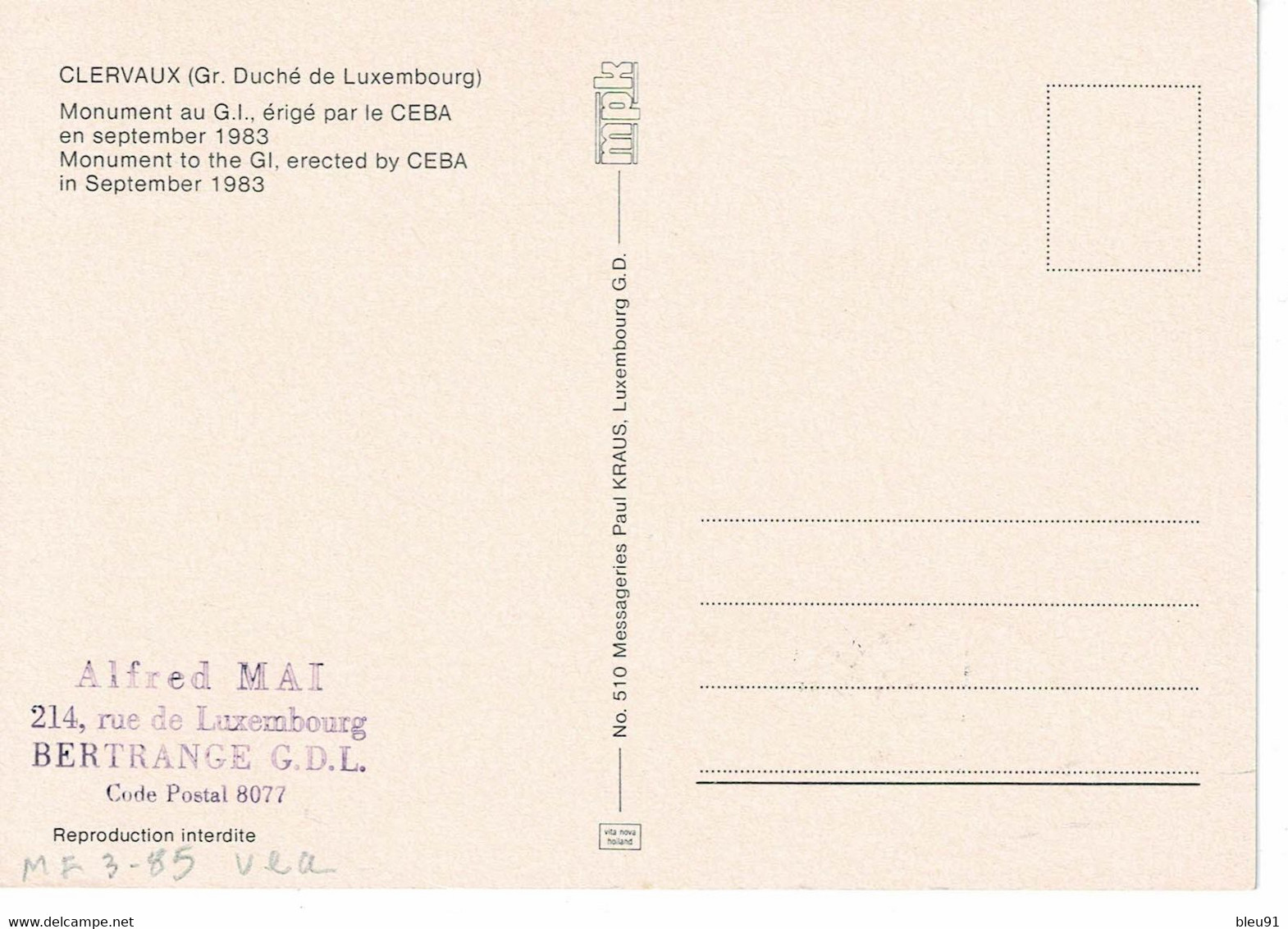 CARTE MAXIMUM  LUXEMBOURG ANNIVERSAIRE LIBERATION 1984 - Cartes Maximum