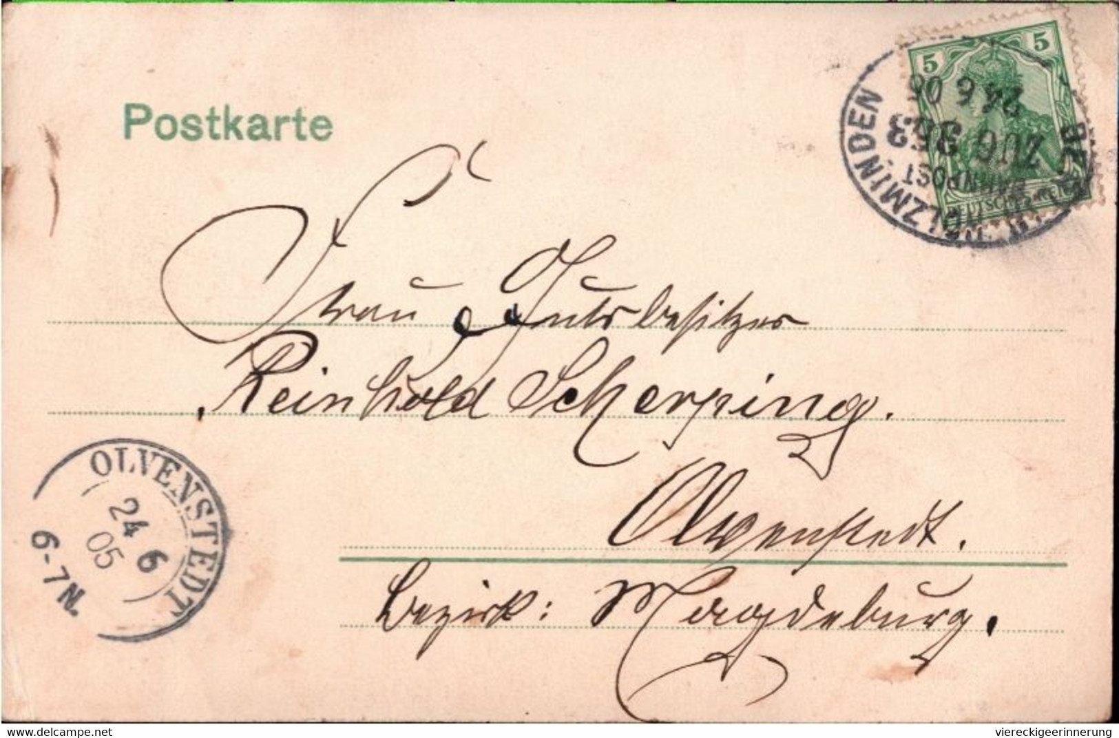 ! 1905 Alte Ansichtskarte Hannover Deutsche Landwirtschaftsgesellschaft, Olvenstedt, Stempel - Breeding