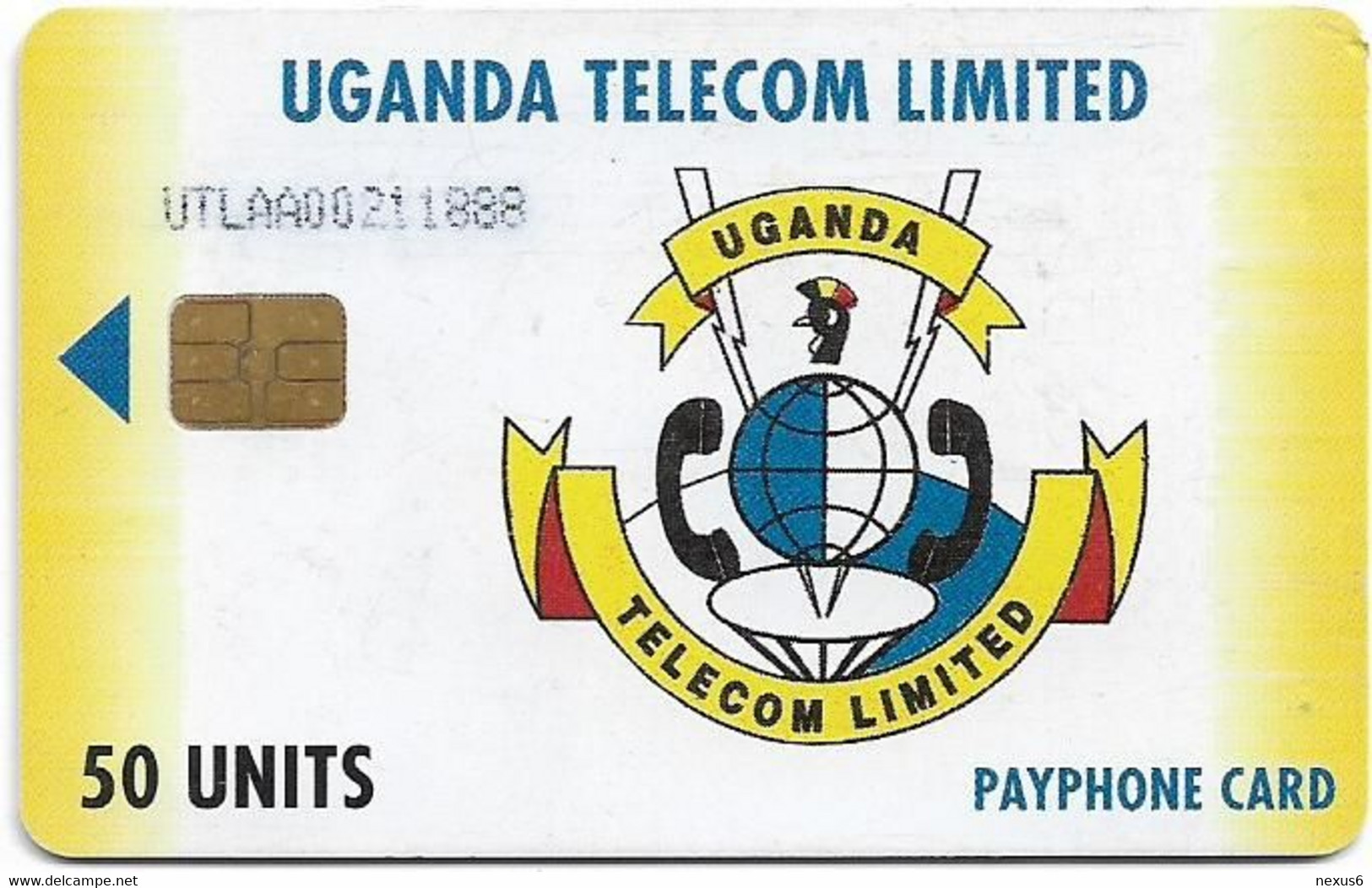 Uganda - UTL - Logo & Services, Cn. UTLAA, Siemens S30, 50U, Used - Oeganda