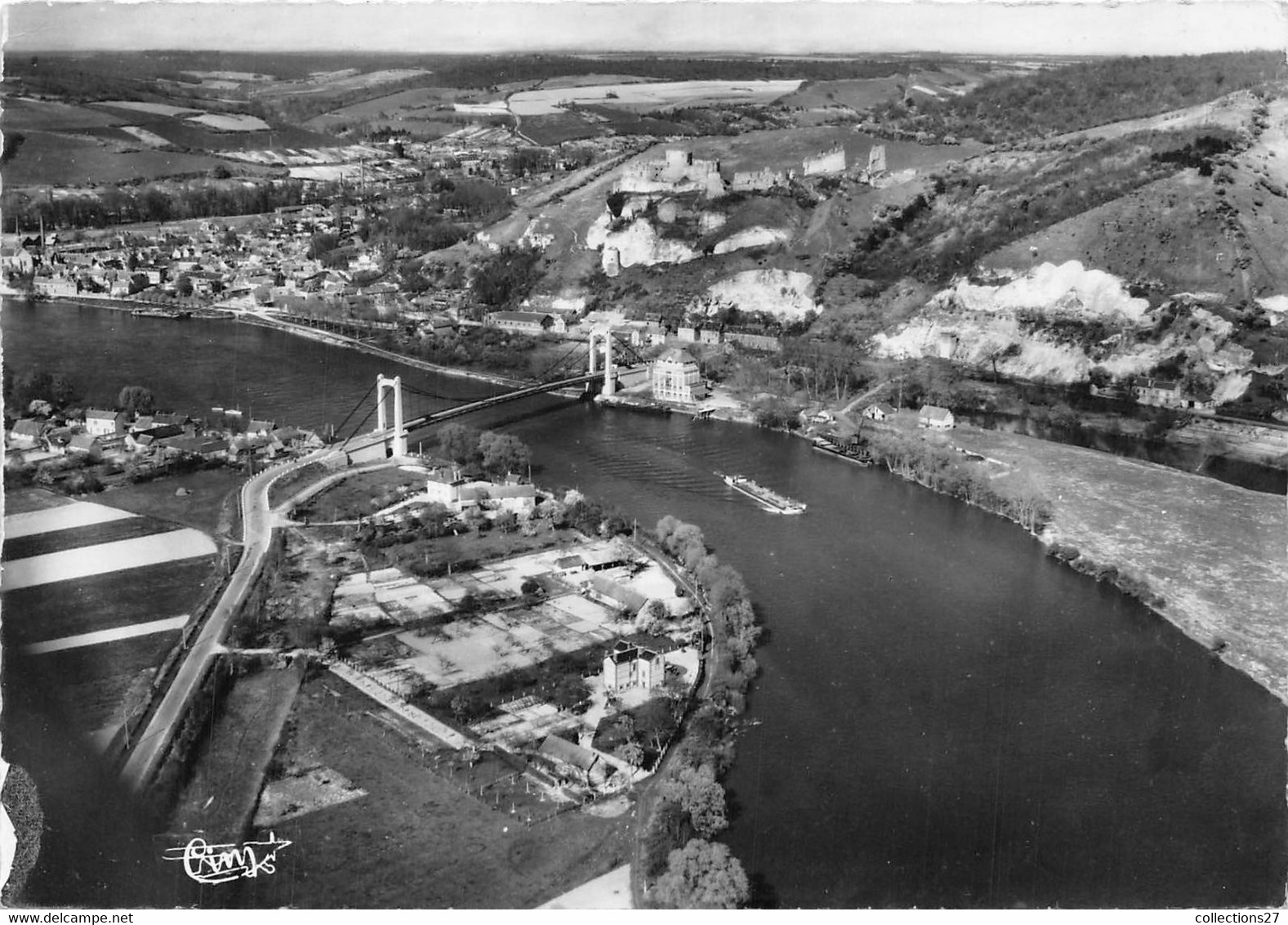 27-LES-ANDELYS- VUE AERIENNE LE PONT LA SEINE - Les Andelys