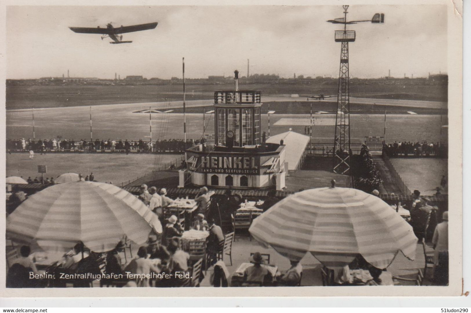 CPA Berlin - Zentralflughafen Tempelhofer Feld (avec Très Jolie Animation) - Tempelhof