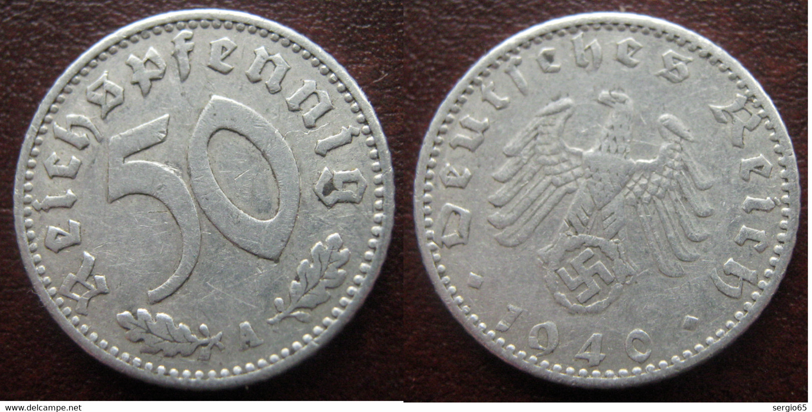 50 Pf 1940-A - 50 Reichspfennig