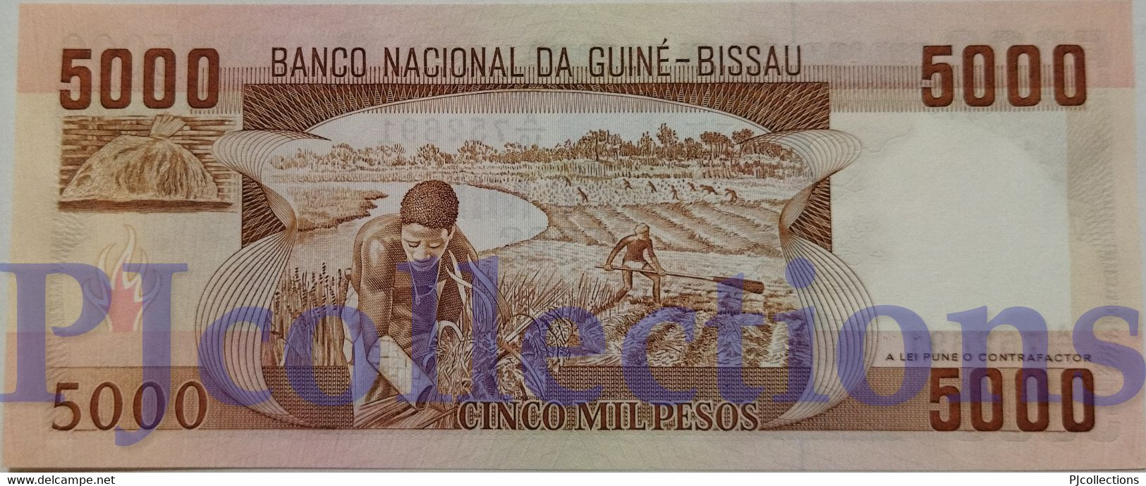 GUINEA BISSAU 5000 PESOS 1984 PICK 9 UNC - Guinea-Bissau