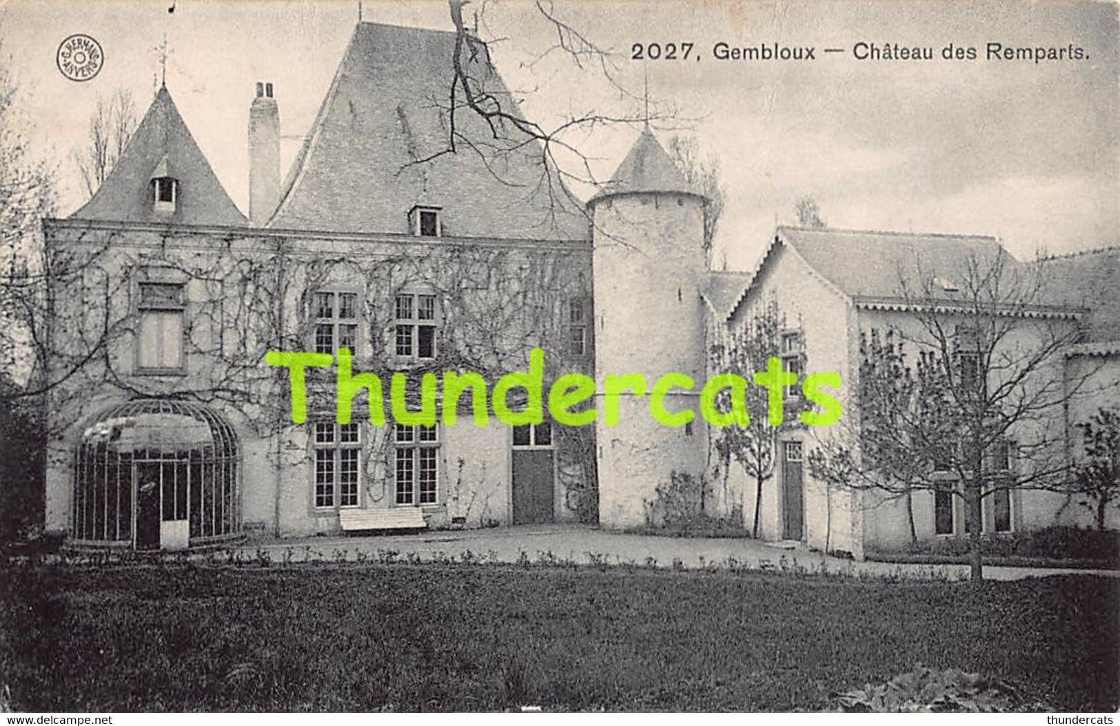 CPA GEMBLOUX CHATEAU DES REMPARTS   ( DOS ENDOMMAGE - VOIR SCAN ) - Gembloux