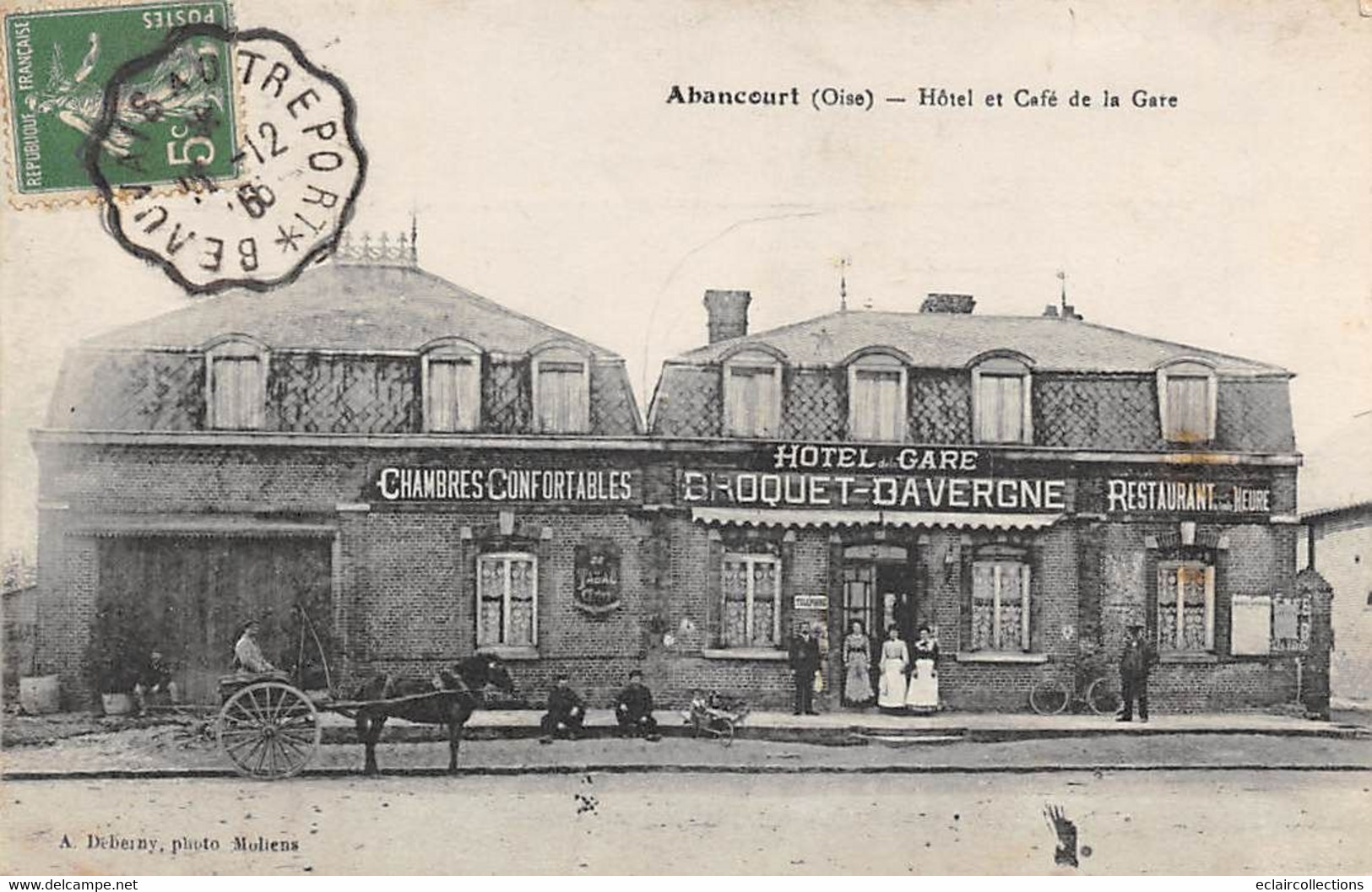 Abancourt       60           Hôtel Et Café De La Gare      (voir Scan) - Other & Unclassified