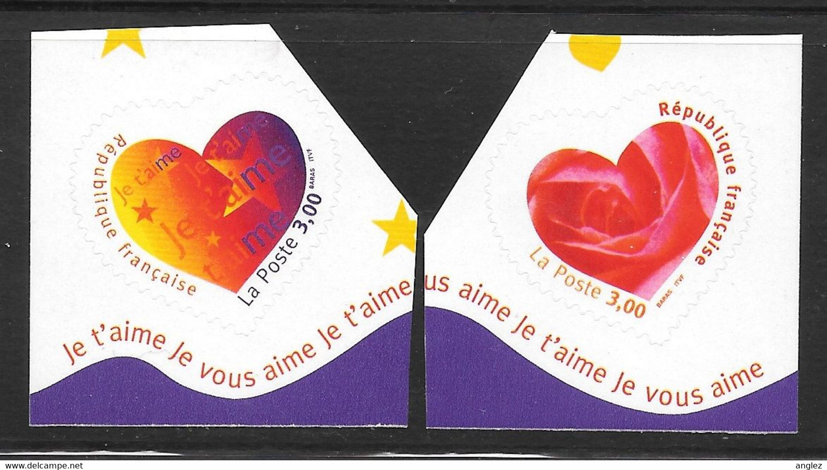France: 1999 Coeur Self Adhesive Booklet Stamps - 2v MNH - Altri & Non Classificati