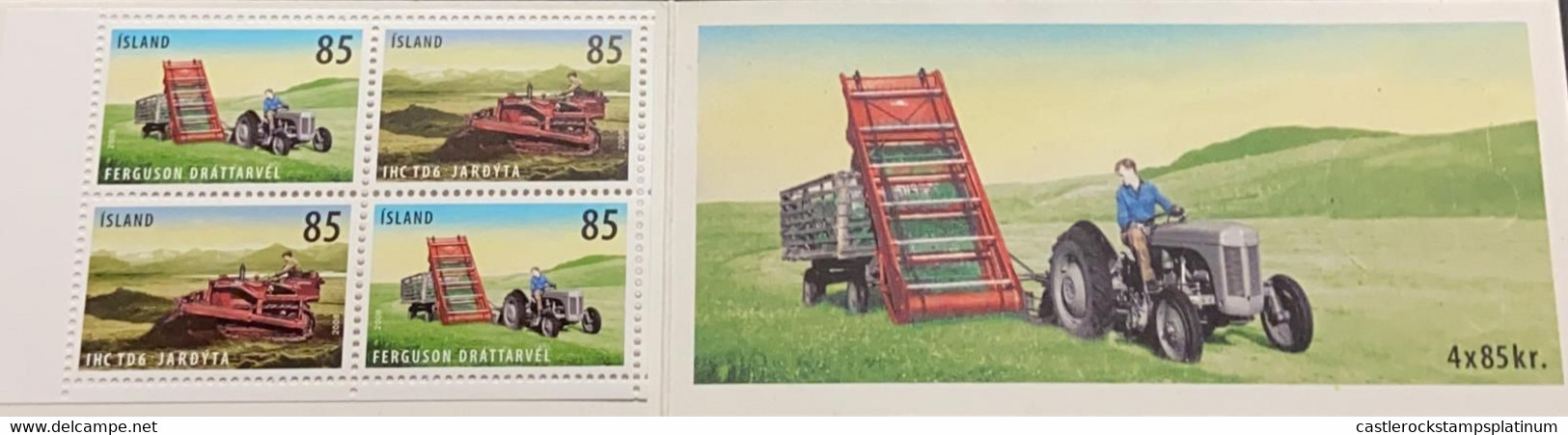 A) 2008, ISLAND, AGRICULTURE VEHICLES, Yvert 1122/3, GRICULTURAL IMPLEMENTS, ISSUED DATE MARCH 27 2008 - Sonstige & Ohne Zuordnung