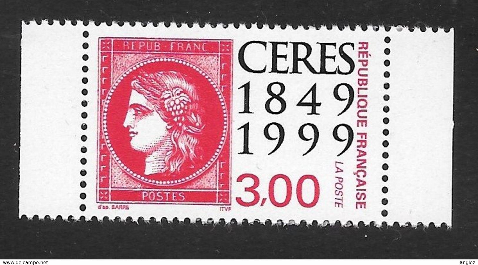 France: 1999 Ceres Booklet Stamp MNH - Altri & Non Classificati