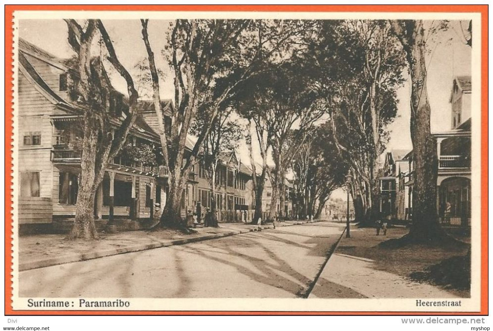 E040, * SURINAM / SURINAME, PARAMARIBO HERRENSTRAAT * UNUSED - Suriname