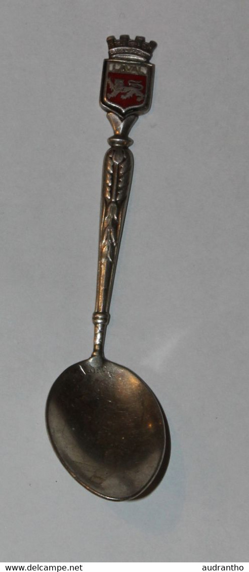 Petite Cuillère En  Argent LAVAL Blason Poinçon Crabe - Spoons