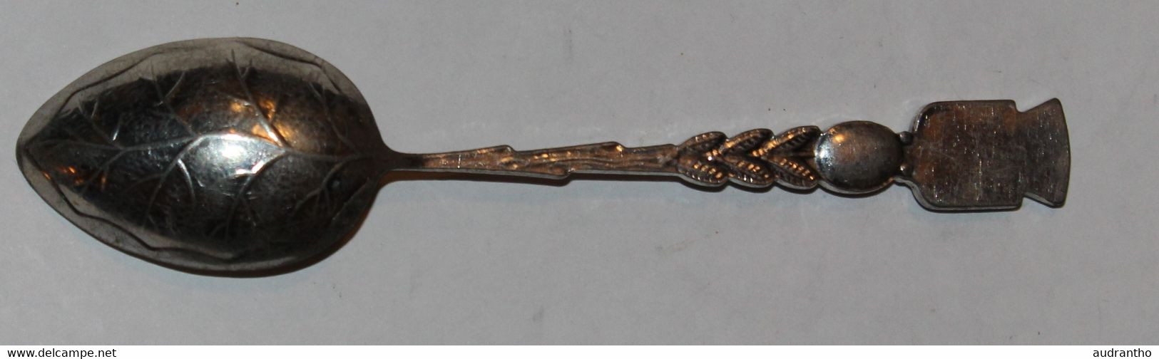 Petite Cuillère En Métal Argenté MOUSTIERS Provence Blason - Spoons