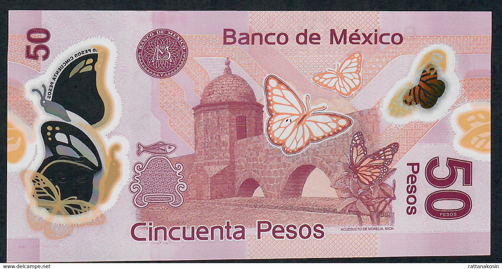 MEXICO P123Aa 50 PESOS 12.6.2012 Serie B    UNC. - Mexique