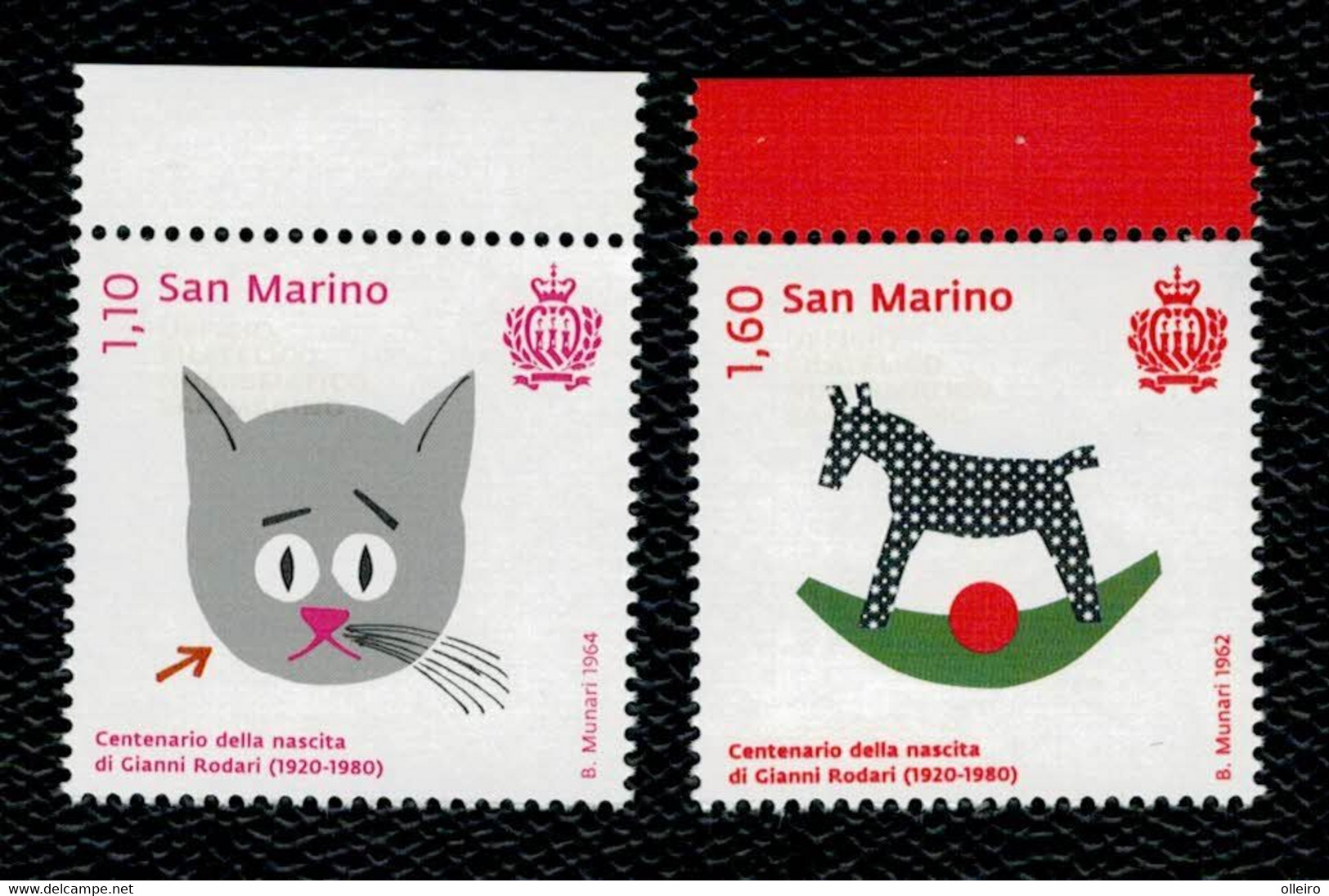 San Marino 2020 Centenario Della Nascita Di Gianni Rodari 2v Complete Set ** MNH - Ungebraucht