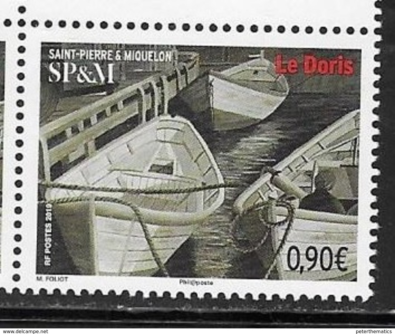 ST. PIERRE ET MIQUELON, SPM, 2019, MNH, BOATS, 1v - Sonstige (See)