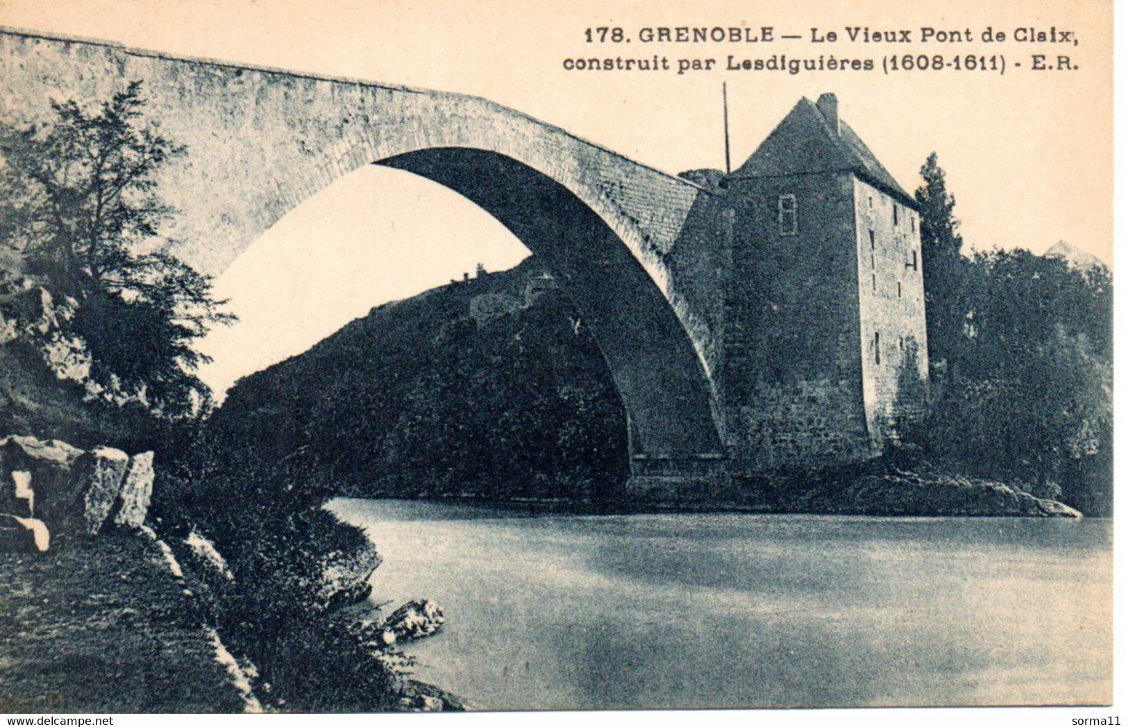 CPA GRENOBLE 38 Le Vieux Pont De Claix - Echirolles