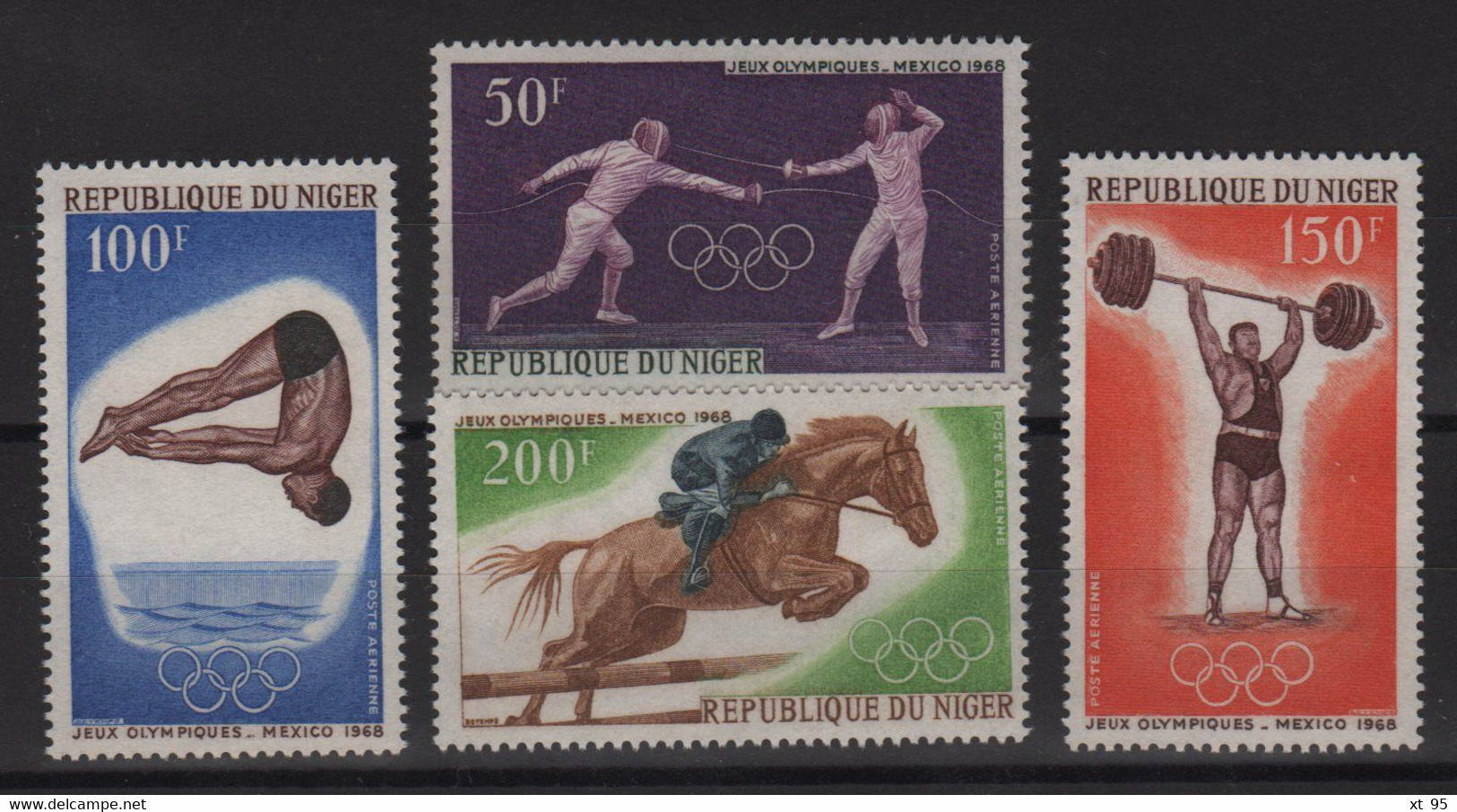 Niger - PA N°90 à 93 - Jeux Olympiques - Cote 7.75€ - ** Neuf Sans Charniere - Niger (1960-...)