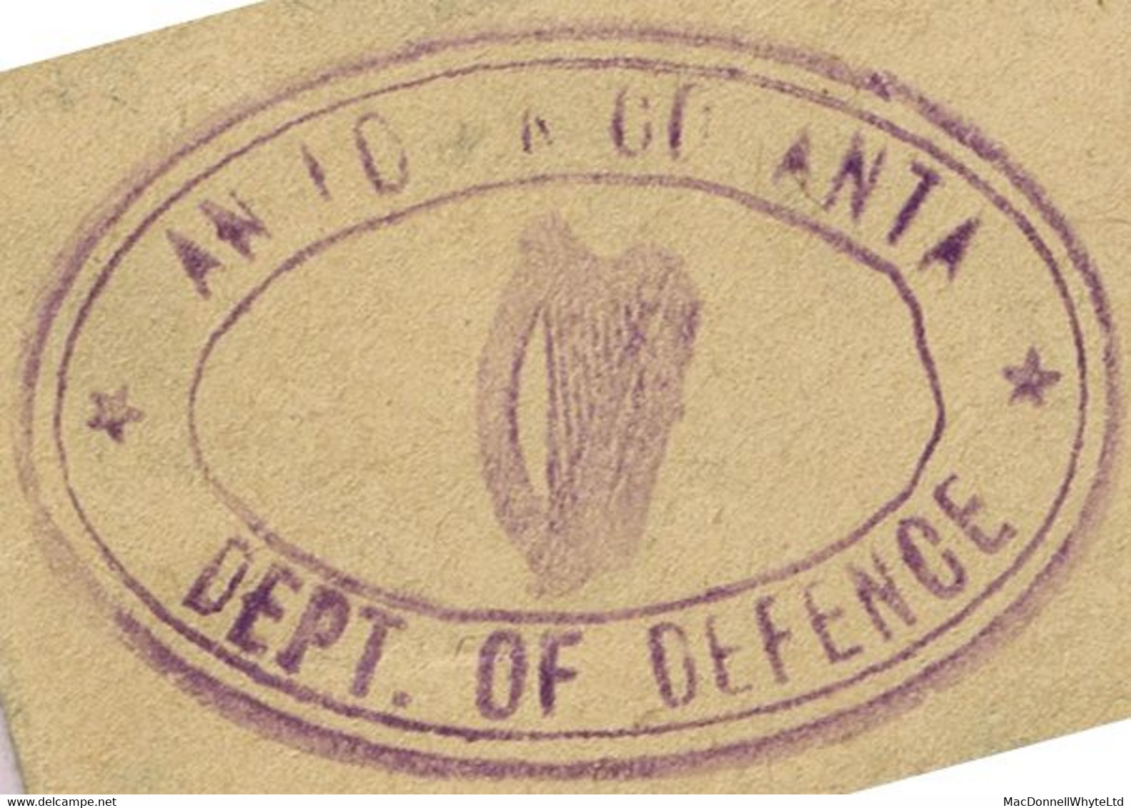 Ireland Military Official 1933 DEPT OF DEFENCE Printed Envelope To Army Reservist In Douglas Cork OFFICIAL PAID - Sonstige & Ohne Zuordnung