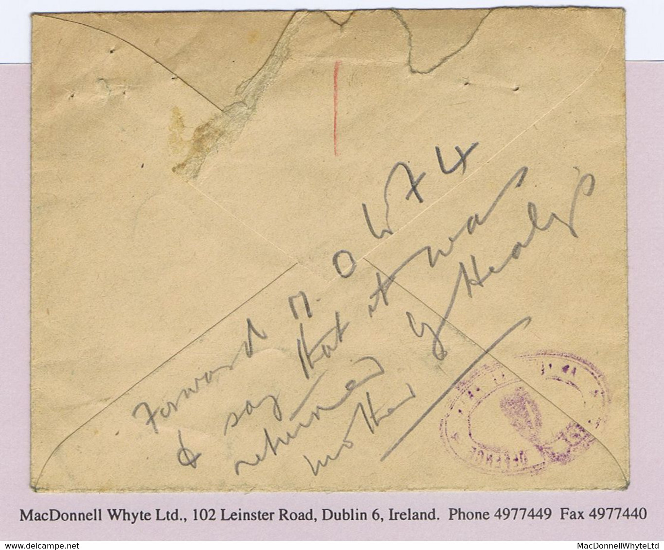 Ireland Military Official 1933 DEPT OF DEFENCE Printed Envelope To Army Reservist In Douglas Cork OFFICIAL PAID - Sonstige & Ohne Zuordnung