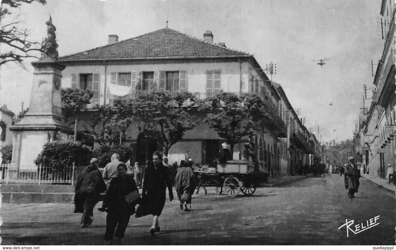 M011567 " MÉDÉA-PLACE DE LA LIBERTE' ET RUE GAMBETTA"ANIMATA-VERA FOTO CART  NON SPED - Medea