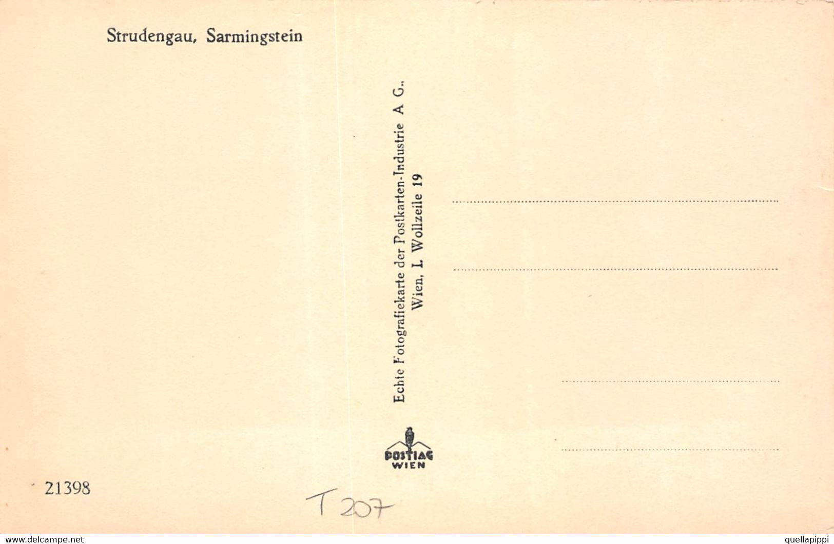 M011596 " STRUDENGAU-SARMINGSTEIN " PANORAMA-VERA FOTO CART  NON SPED - Perg