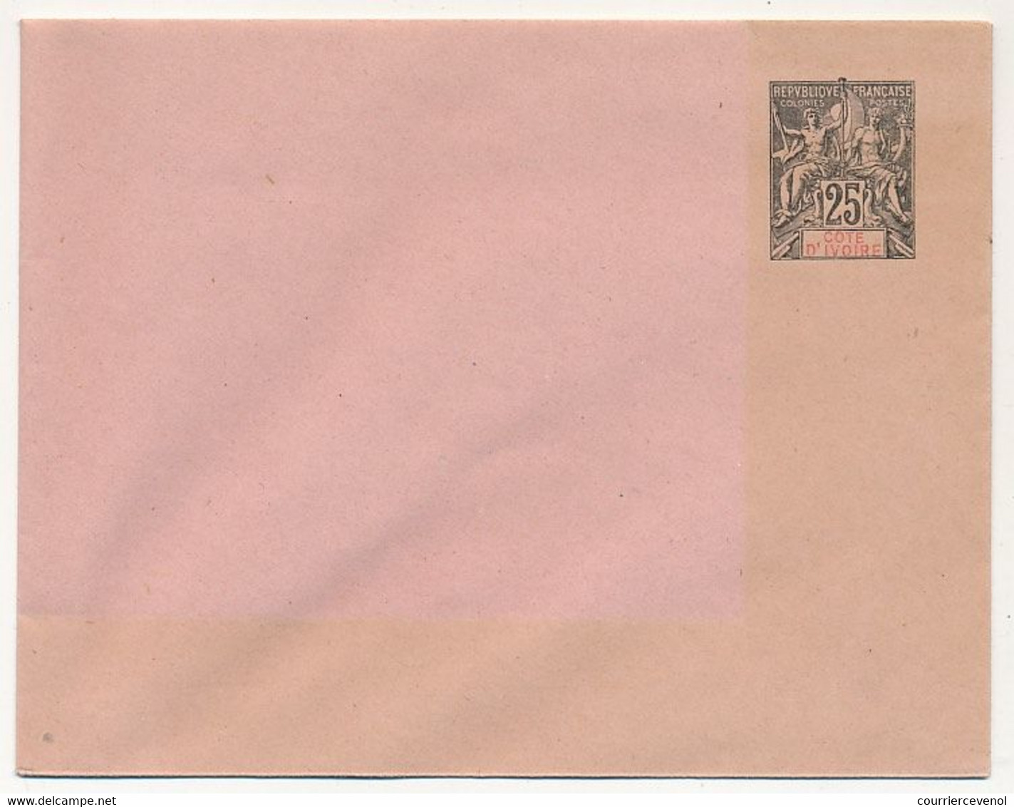 COTE D'IVOIRE - Entier Postal (Enveloppe) 25c Groupe Allégorique - EN 6 - 123 X 96 Mm - Ungebraucht