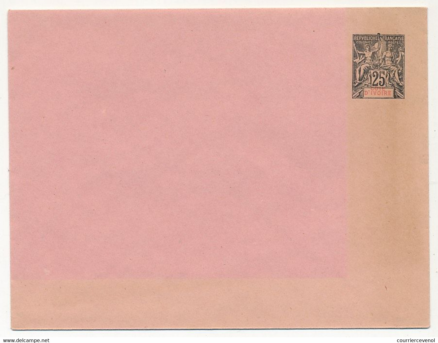 COTE D'IVOIRE - Entier Postal (Enveloppe) 25c Groupe Allégorique - EN 7 - 147 X 110 Mm - Neufs