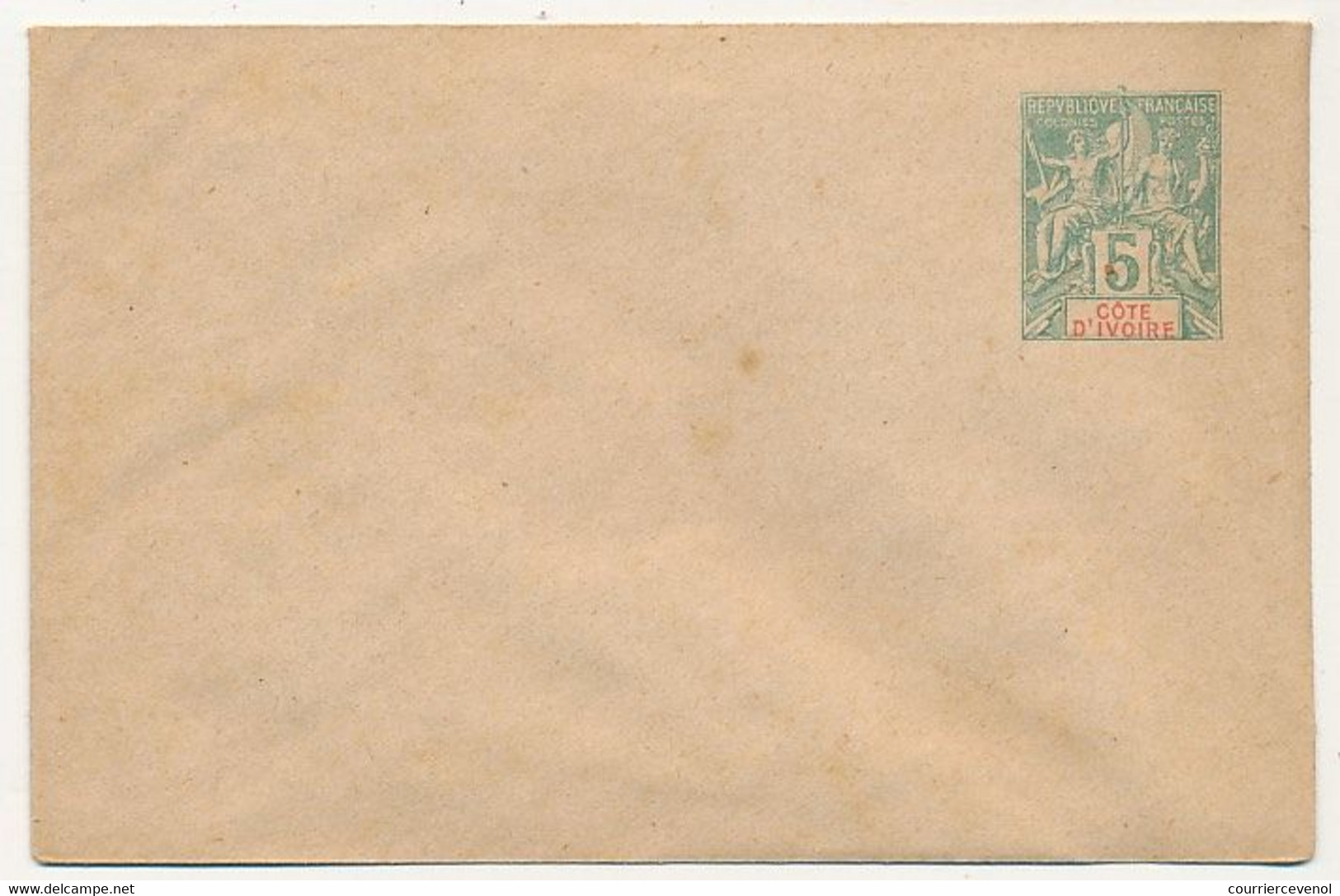 COTE D'IVOIRE - Entier Postal (enveloppe) 5c Groupe Allégorique - EN 1 - 116 X 76 Mm - Neufs