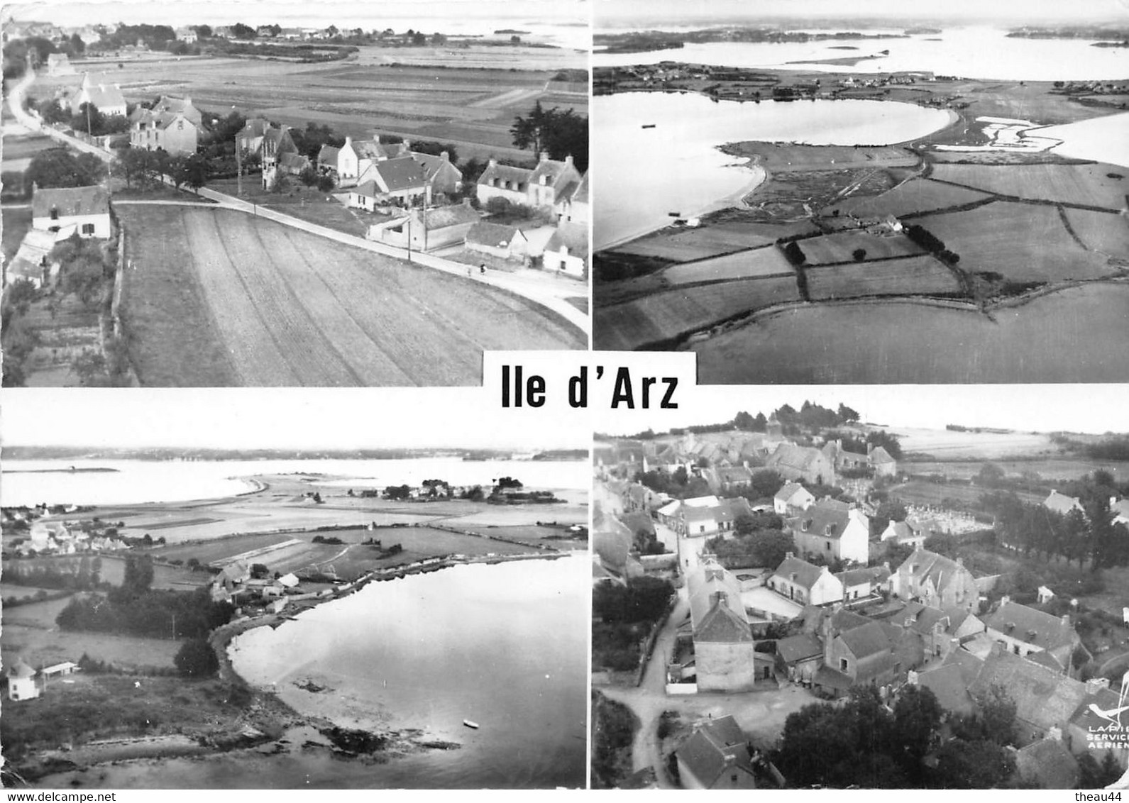 ¤¤  -  ILE-D'ARZ  -  La Grande Route Et Le Village De Lan - Villages De Penero-Kervio-Kernoël - Le Bourg De Gréavo - Ile D'Arz