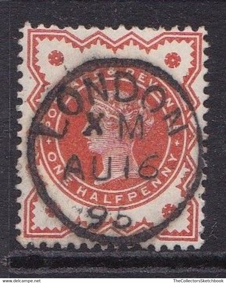 GB Victoria Surface Printed  1/2d Vermilion Fine Used London Cds - Used Stamps