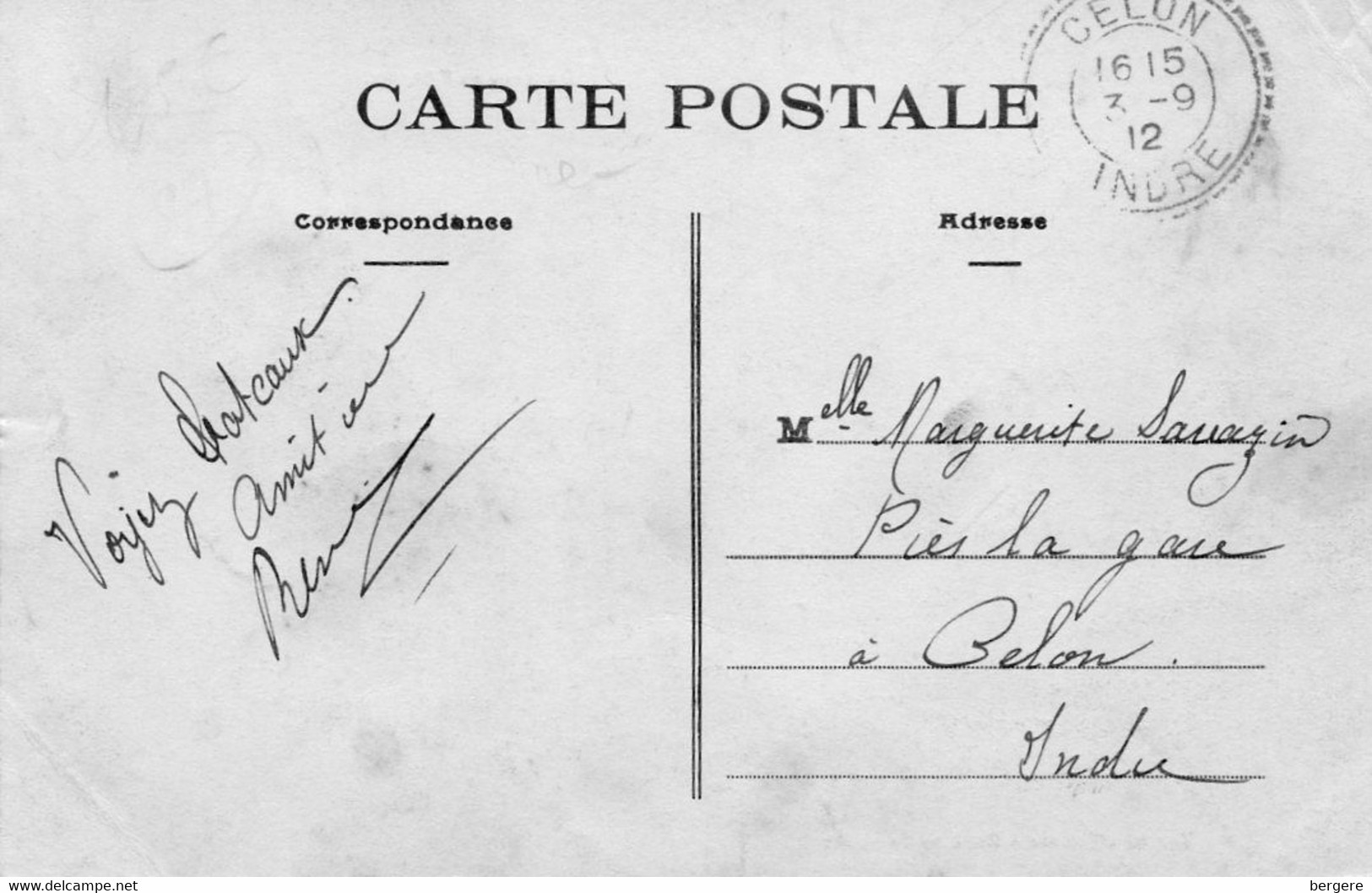 87. CPA. MEZIERES SUR ISSOIRE - Chateau Du Fraisse -  Vue De L'entrée - Coté De La Route - 1912. Scan Du Verso - - Meziere Sur Issoire