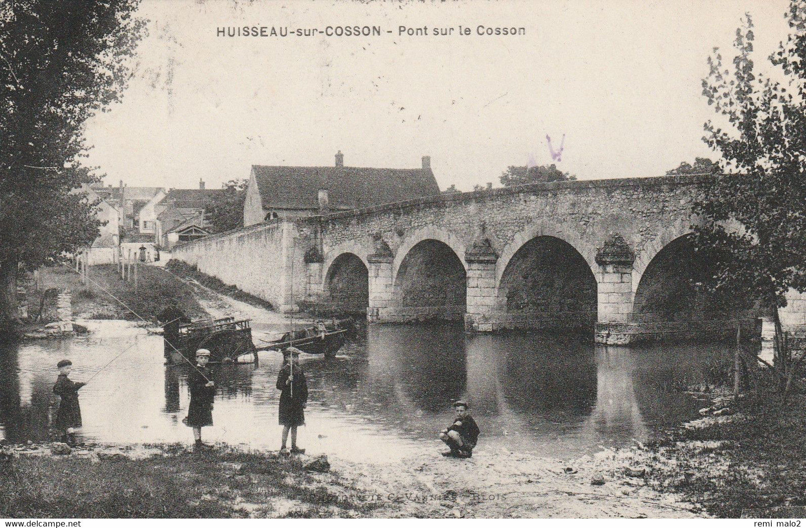 CARTE POSTALE   HUISSEAU Sur COSSON 41  Pont Sur Le Cosson - Other & Unclassified