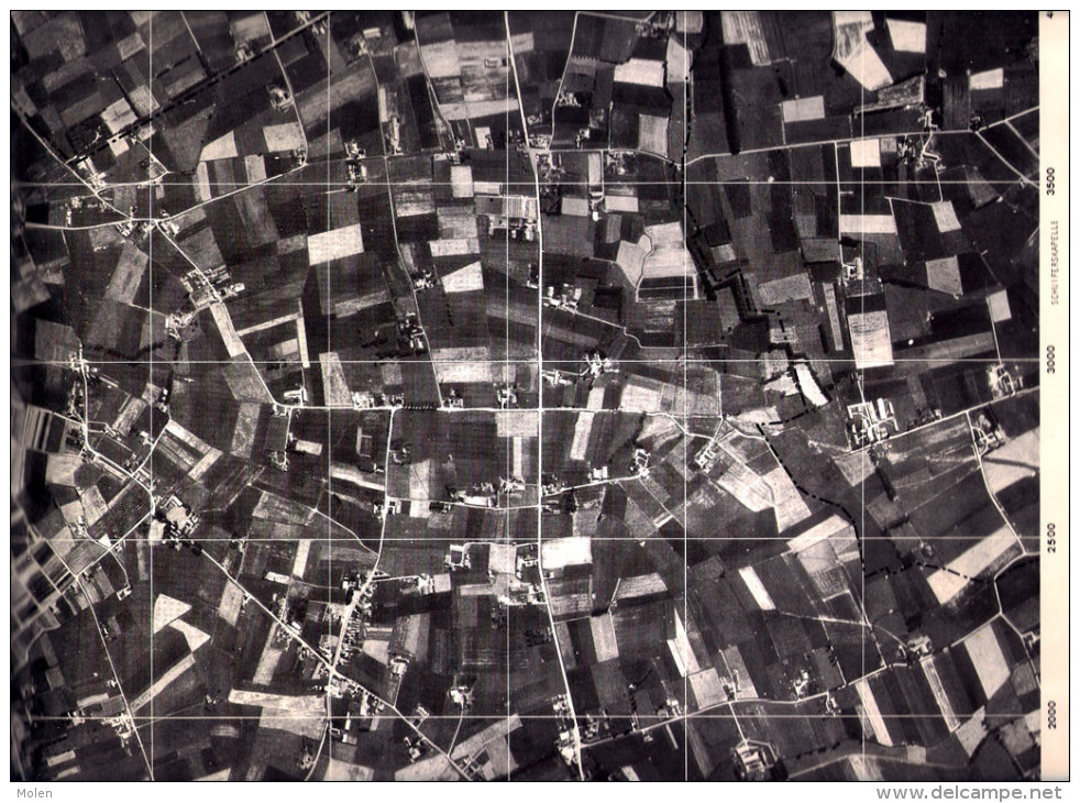 TOESTAND In 1971 GROTE LUCHT-FOTO Van WINGENE 63x48cm KAART ORTO PLAN 1/10.000 CARTOGRAPHIE PHOTO AERIENNE CARTE R233 - Wingene