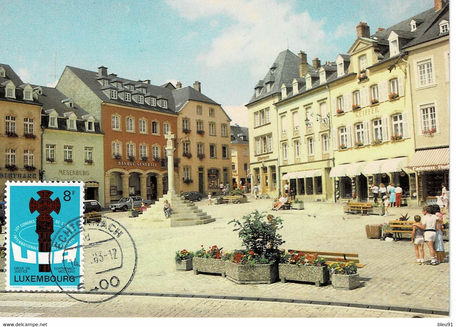 CARTE MAXIMUM  LUXEMBOURG ECHTERNACH 1983 - Maximum Cards