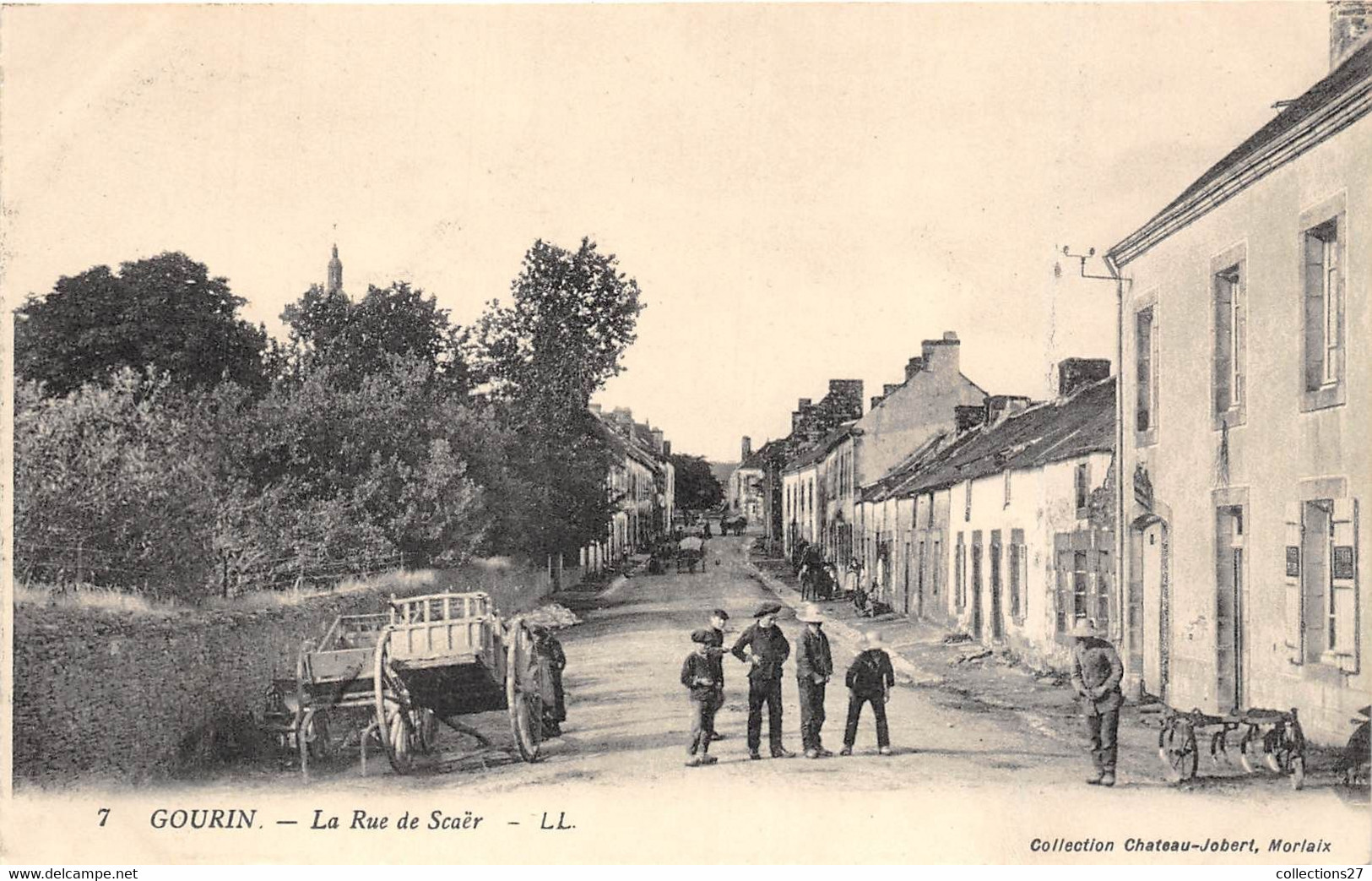 56-GOURIN- LA RUE DE SCAËR - Gourin