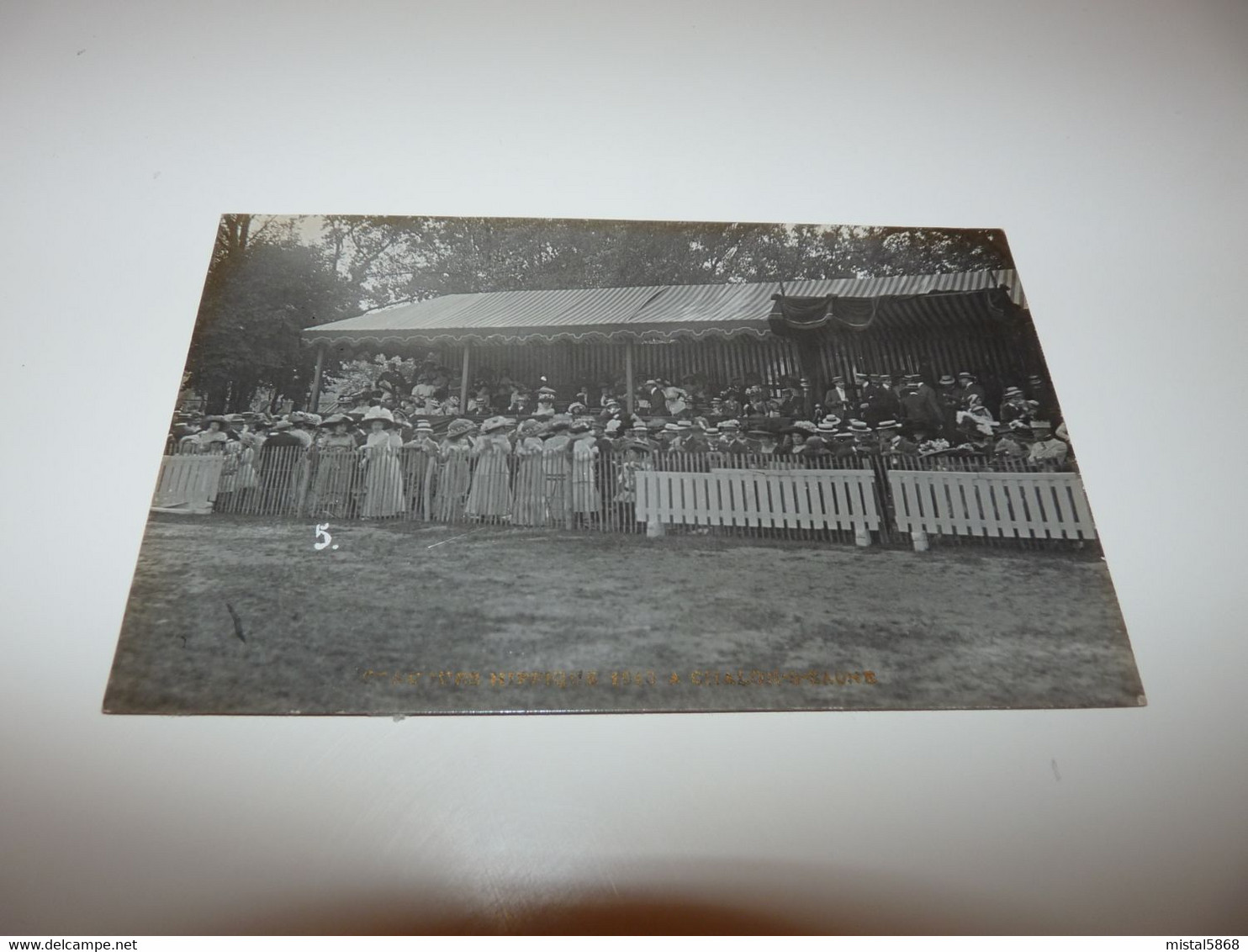 SAONE ET LOIRE CHALON SUR SAONE CARTE PHOTO CONCOURS HIPPIQUE CARNAVAL EPOQUE 1900 N° 5 - Chalon Sur Saone