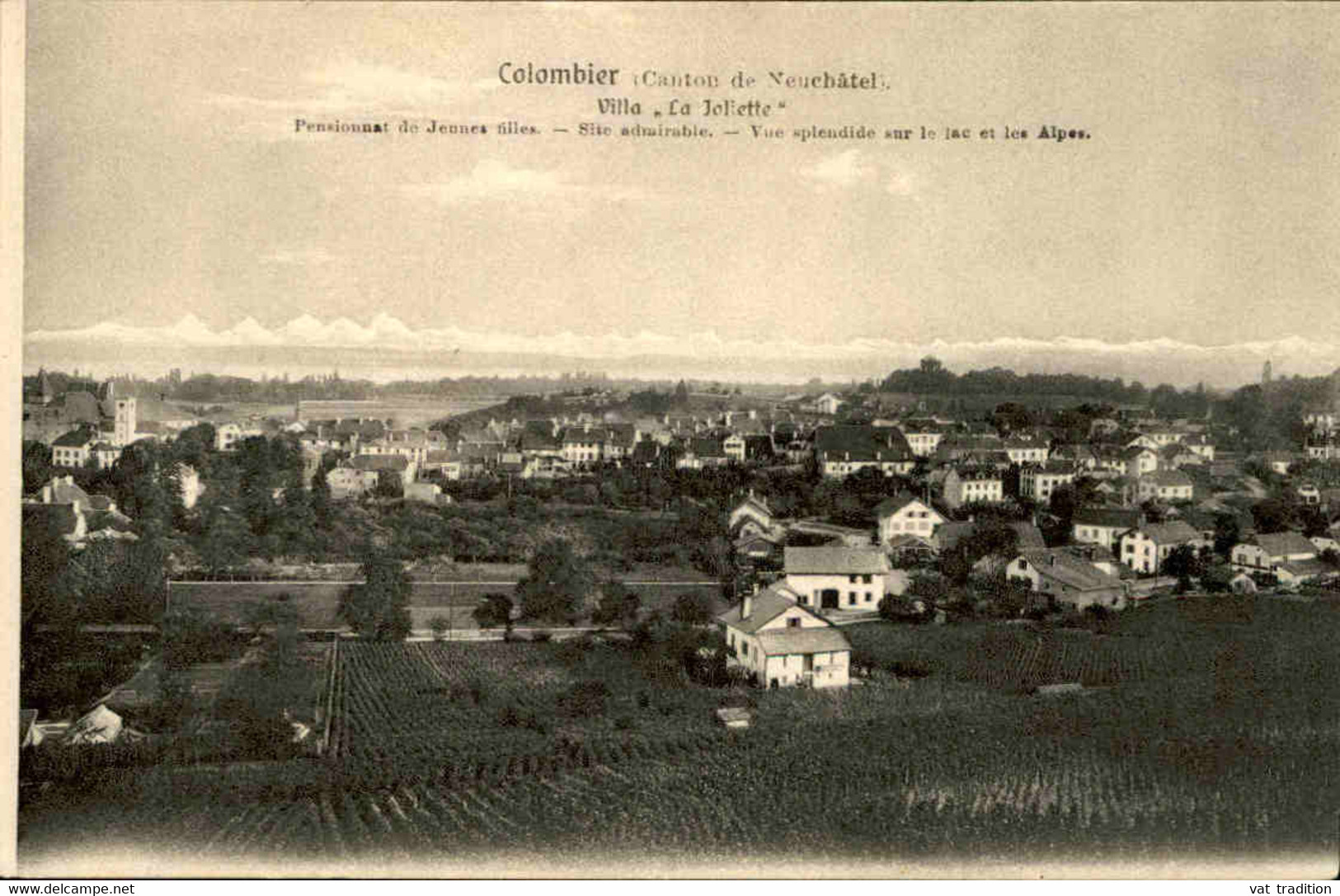 SUISSE - Carte Postale - Pensionnat Catholique De Jeunes Filles à Colombier Près De Neufchâtel - L 76885 - Colombier