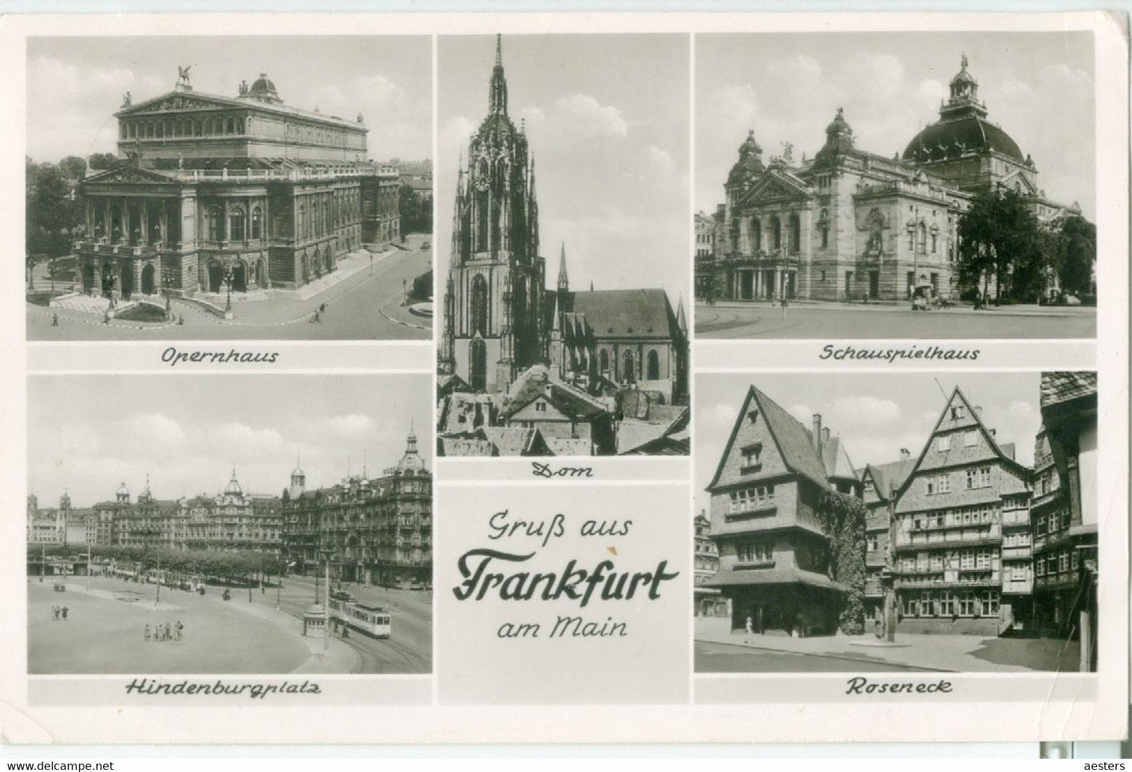 Gruss Aus Frankfurt A. Main 1951 - Gelaufen. (Schöning & Co.) - Frankfurt A. Main