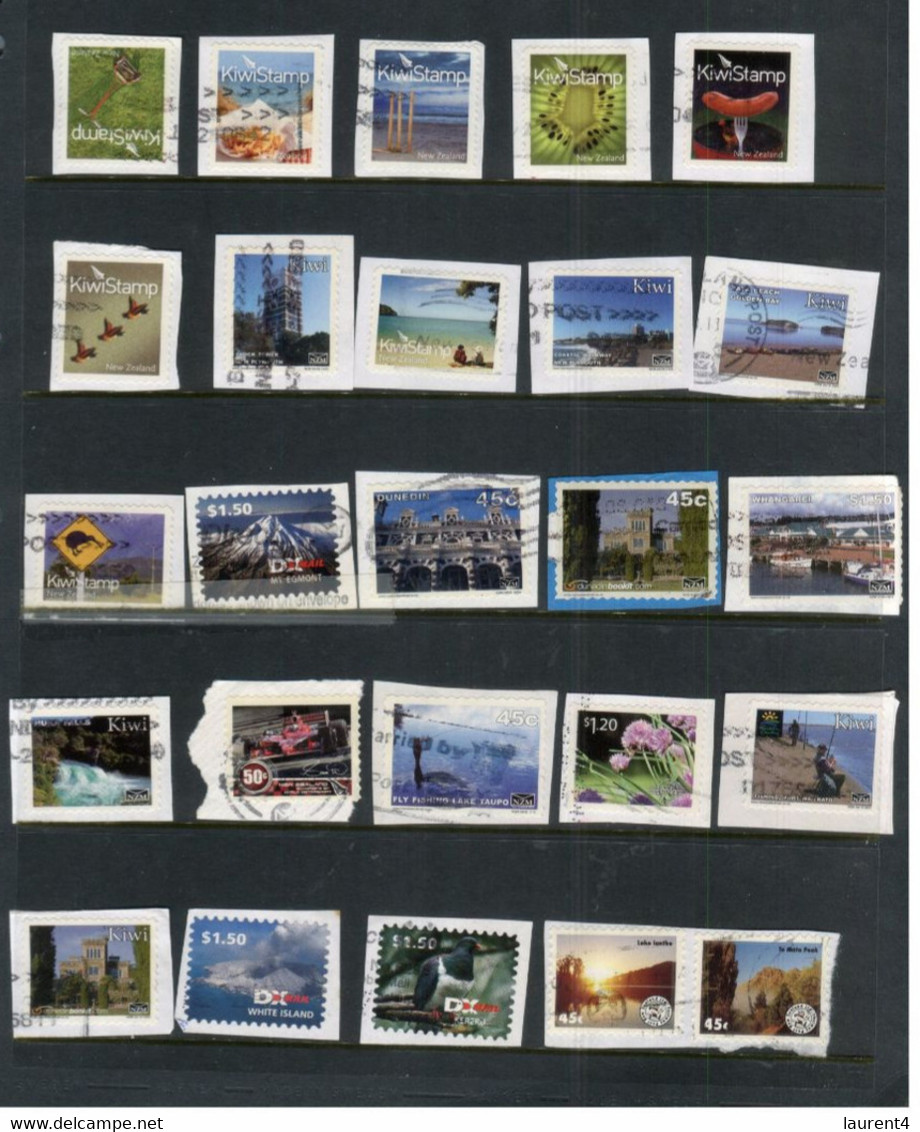 (stamp 11-11-2020) Selection Of New Zealand Stamps (25 Stamps On Paper) From Private Post Offices - Used Stamps