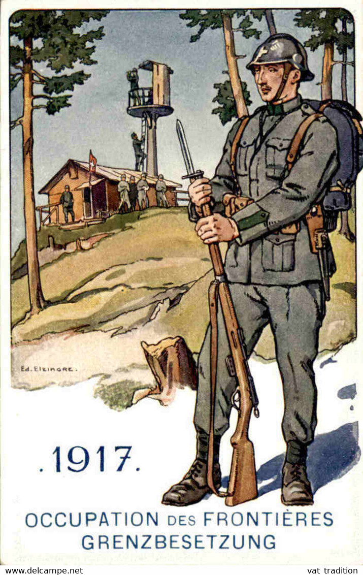 SUISSE - Carte Postale - Le Soldat Suisse à Travers Les Ages -Occupation Des Frontières En 1917 - Illustrateur - L 76898 - Avers