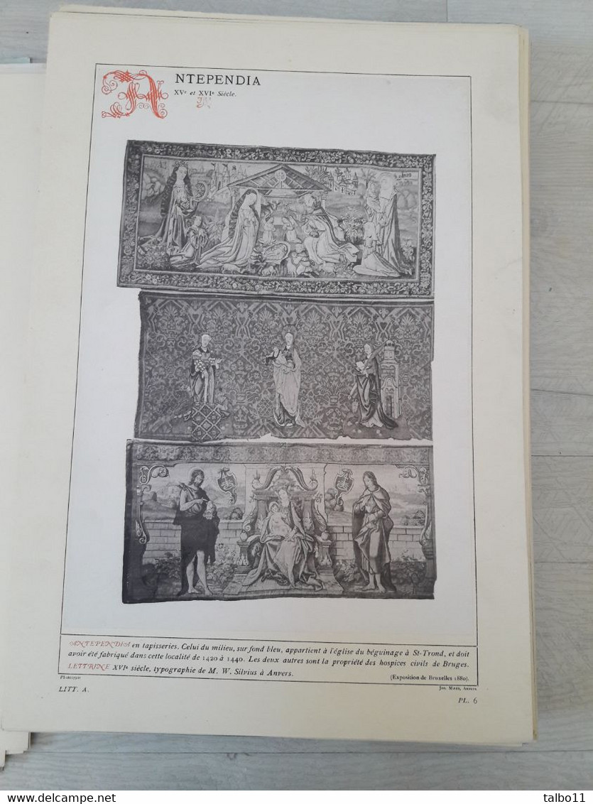 Vestiges de notre Art National - Société centrale d'architecture de Belgique - 1884  Van Ysendyck - Lot de 138 planches