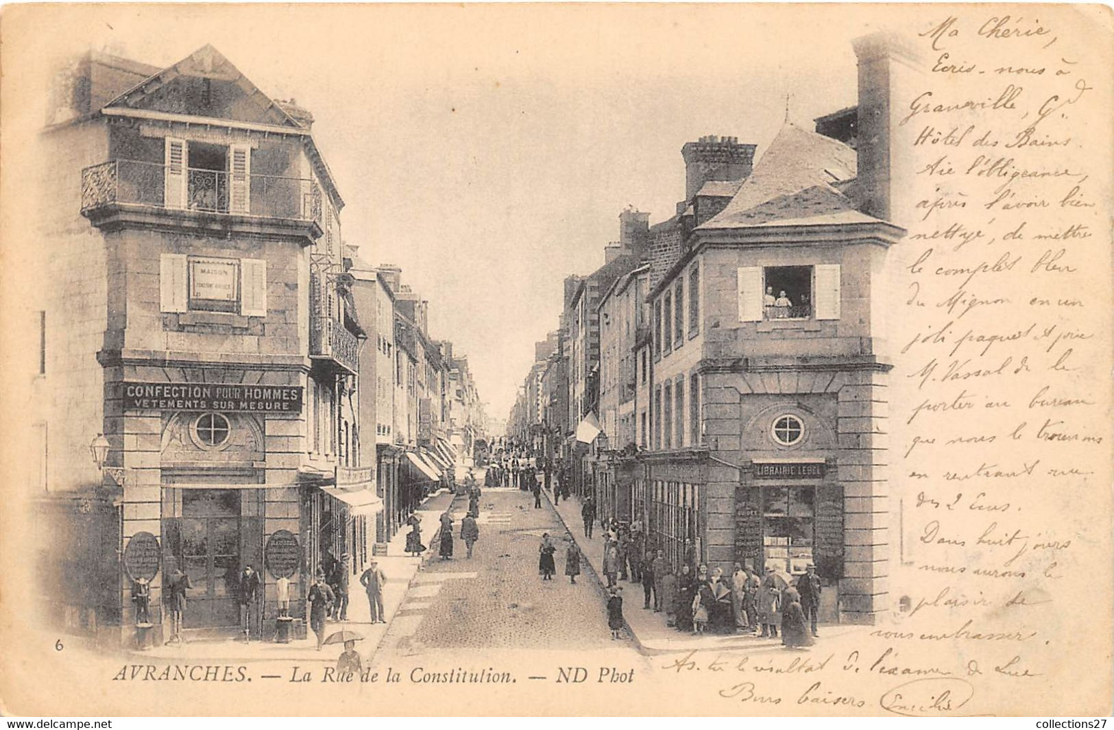 50-AVRANCHES- LA RUE DE LA CONSTITUTION - Avranches