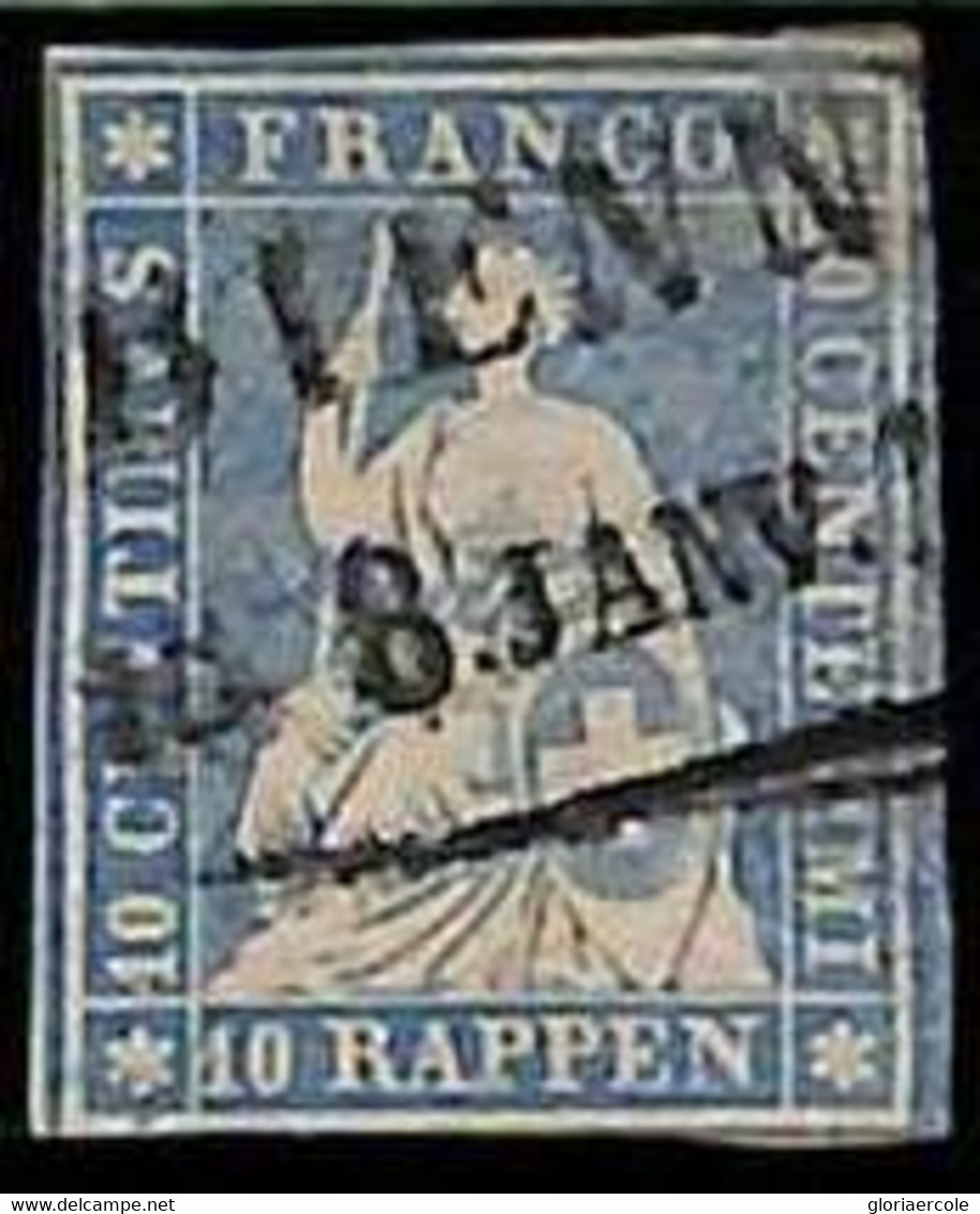 94992cB -   SWITZERLAND - STAMP - Zumstein # 23 Cb - Very Fine  USED - Used Stamps