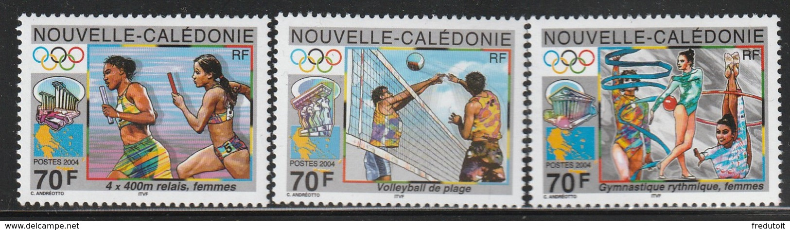 NOUVELLE CALEDONIE - N° 929/31 ** (2004) J.O D'Athènes - Nuevos